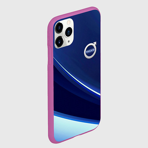 Чехол iPhone 11 Pro матовый VOLVO / 3D-Фиолетовый – фото 2