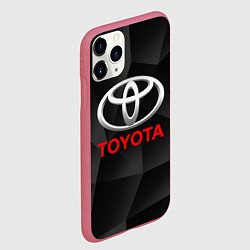 Чехол iPhone 11 Pro матовый TOYOTA, цвет: 3D-малиновый — фото 2