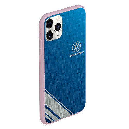 Чехол iPhone 11 Pro матовый VOLKSWAGEN / 3D-Розовый – фото 2