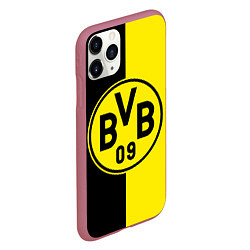 Чехол iPhone 11 Pro матовый BORUSSIA, цвет: 3D-малиновый — фото 2