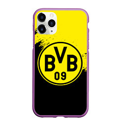 Чехол iPhone 11 Pro матовый BORUSSIA, цвет: 3D-фиолетовый