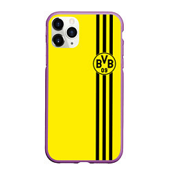 Чехол iPhone 11 Pro матовый BORUSSIA, цвет: 3D-фиолетовый