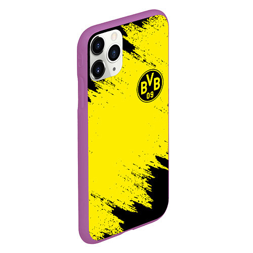 Чехол iPhone 11 Pro матовый BORUSSIA / 3D-Фиолетовый – фото 2