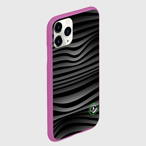 Чехол iPhone 11 Pro матовый Russia Running / 3D-Фиолетовый – фото 2
