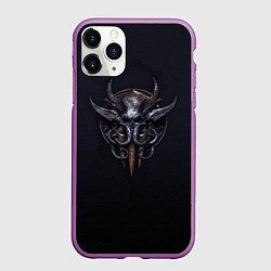 Чехол iPhone 11 Pro матовый Baldurs gate, цвет: 3D-фиолетовый