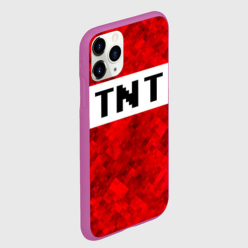 Чехол iPhone 11 Pro матовый Minecraft / 3D-Фиолетовый – фото 2