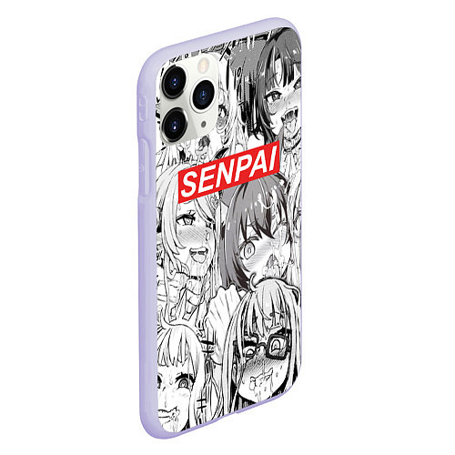 Чехол iPhone 11 Pro матовый SENPAI / 3D-Светло-сиреневый – фото 2