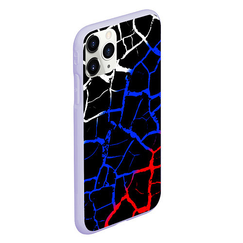 Чехол iPhone 11 Pro матовый Россия / 3D-Светло-сиреневый – фото 2