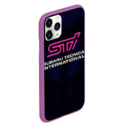 Чехол iPhone 11 Pro матовый SUBARU STI Z, цвет: 3D-фиолетовый — фото 2