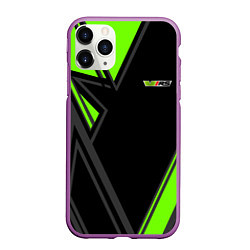 Чехол iPhone 11 Pro матовый Skoda RS Z, цвет: 3D-фиолетовый