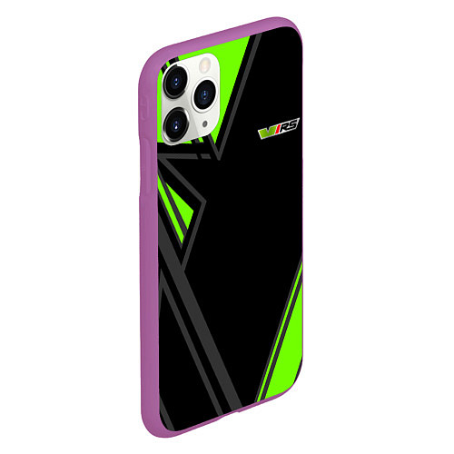 Чехол iPhone 11 Pro матовый Skoda RS Z / 3D-Фиолетовый – фото 2