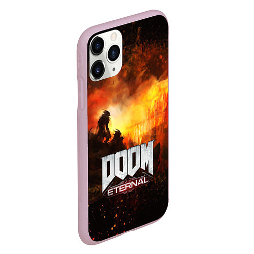 Чехол iPhone 11 Pro матовый DOOM ETERNAL / 3D-Розовый – фото 2