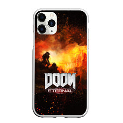 Чехол iPhone 11 Pro матовый DOOM ETERNAL, цвет: 3D-белый