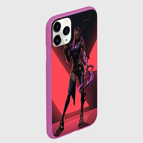 Чехол iPhone 11 Pro матовый Lover of Reyna / 3D-Фиолетовый – фото 2