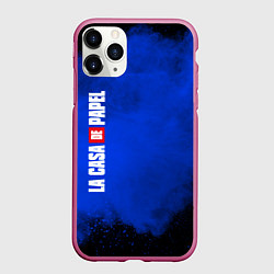 Чехол iPhone 11 Pro матовый La Casa de Papel Z, цвет: 3D-малиновый