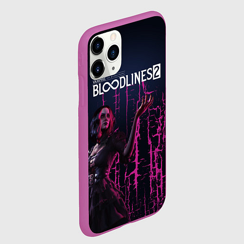 Чехол iPhone 11 Pro матовый Bloodlines 2 / 3D-Фиолетовый – фото 2