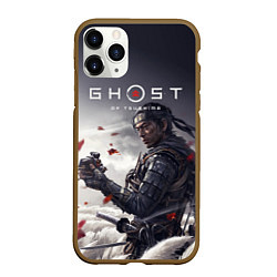 Чехол iPhone 11 Pro матовый Ghost of Tsushima