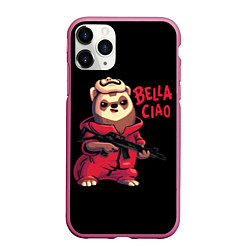 Чехол iPhone 11 Pro матовый Bella Ciao, цвет: 3D-малиновый