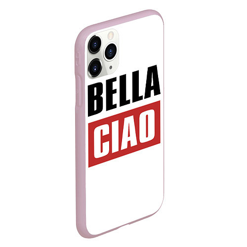 Чехол iPhone 11 Pro матовый Bella Ciao / 3D-Розовый – фото 2