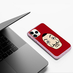 Чехол iPhone 11 Pro матовый Бумажный Дом, цвет: 3D-розовый — фото 2