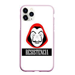 Чехол iPhone 11 Pro матовый Resistenicia, цвет: 3D-розовый