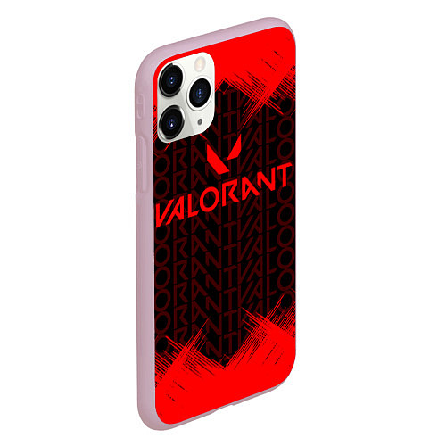 Чехол iPhone 11 Pro матовый Valorant / 3D-Розовый – фото 2