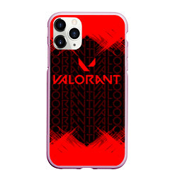 Чехол iPhone 11 Pro матовый Valorant, цвет: 3D-розовый