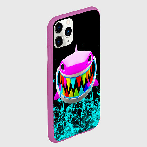 Чехол iPhone 11 Pro матовый 6IX9INE / 3D-Фиолетовый – фото 2