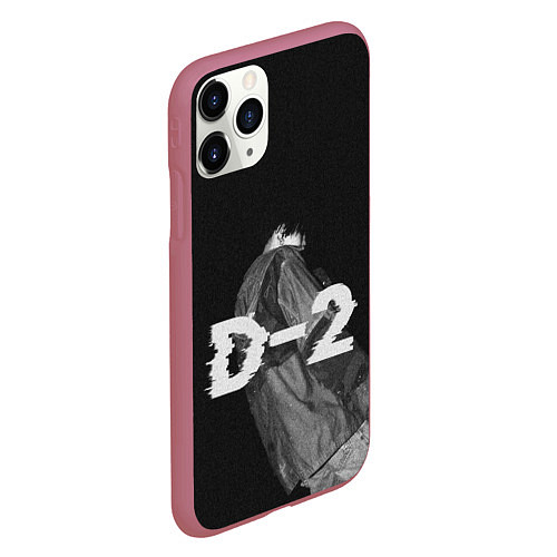 Чехол iPhone 11 Pro матовый Agust D D-2 by BTS / 3D-Малиновый – фото 2