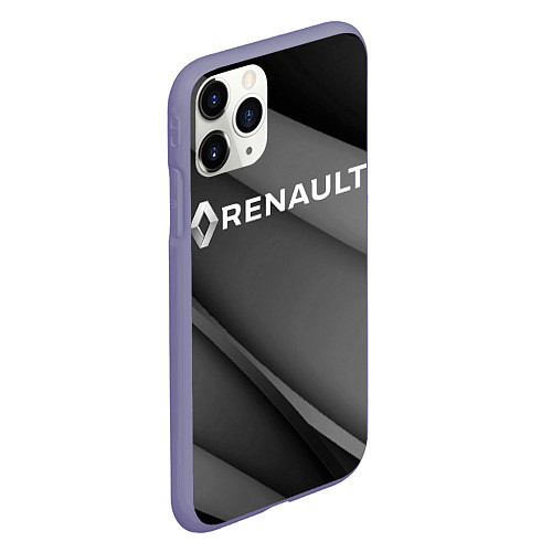 Чехол iPhone 11 Pro матовый RENAULT / 3D-Серый – фото 2