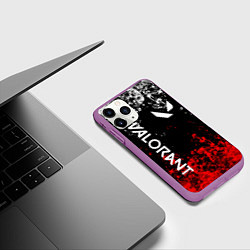 Чехол iPhone 11 Pro матовый VALORANT, цвет: 3D-фиолетовый — фото 2