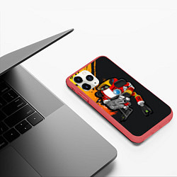 Чехол iPhone 11 Pro матовый Sonic E-102 Гамма, цвет: 3D-красный — фото 2
