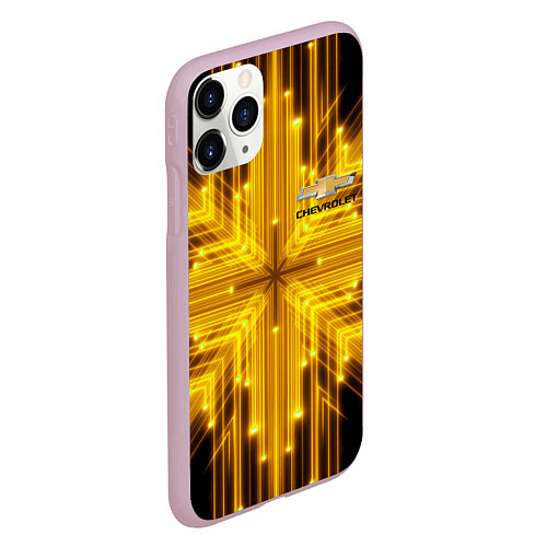 Чехол iPhone 11 Pro матовый CHEVROLET / 3D-Розовый – фото 2