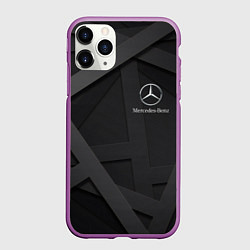 Чехол iPhone 11 Pro матовый MERCEDES, цвет: 3D-фиолетовый