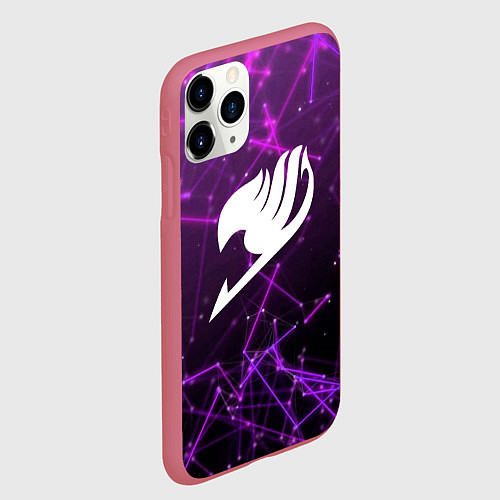 Чехол iPhone 11 Pro матовый Fairy Tail / 3D-Малиновый – фото 2