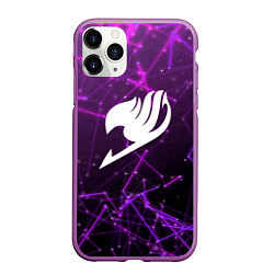 Чехол iPhone 11 Pro матовый Fairy Tail, цвет: 3D-фиолетовый