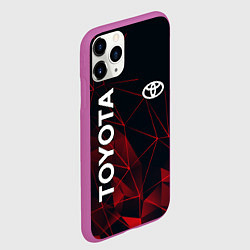Чехол iPhone 11 Pro матовый TOYOTA, цвет: 3D-фиолетовый — фото 2