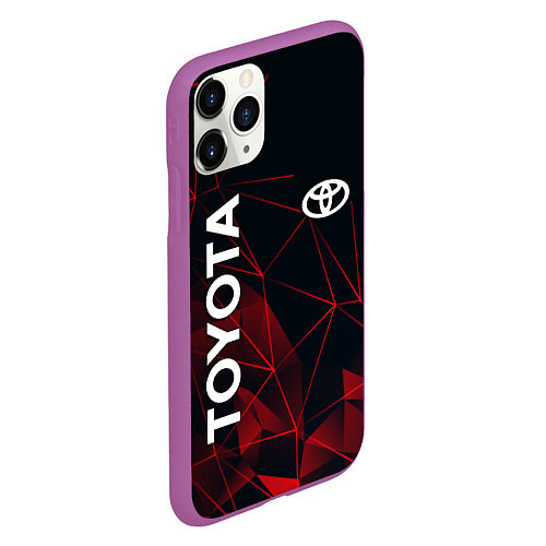 Чехол iPhone 11 Pro матовый TOYOTA / 3D-Фиолетовый – фото 2