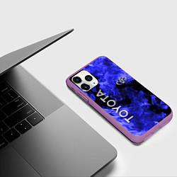 Чехол iPhone 11 Pro матовый TOYOTA, цвет: 3D-фиолетовый — фото 2
