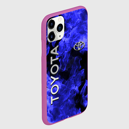 Чехол iPhone 11 Pro матовый TOYOTA / 3D-Фиолетовый – фото 2