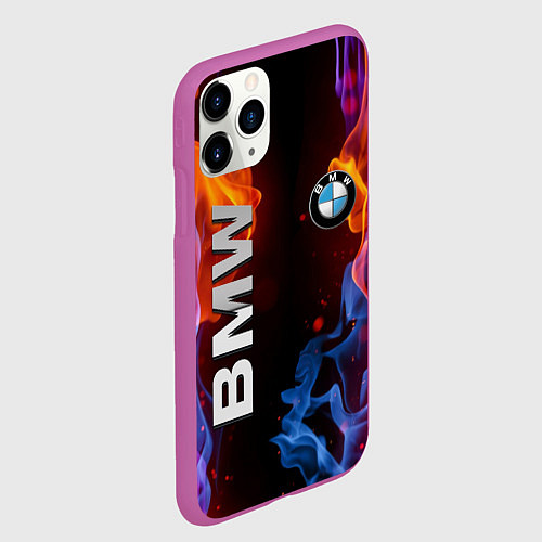Чехол iPhone 11 Pro матовый BMW / 3D-Фиолетовый – фото 2