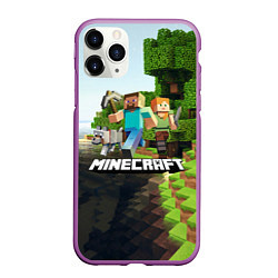 Чехол iPhone 11 Pro матовый Minecraft