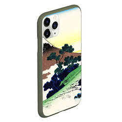 Чехол iPhone 11 Pro матовый ЯПОНИЯ, цвет: 3D-темно-зеленый — фото 2