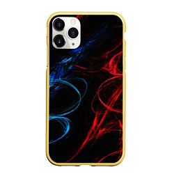 Чехол iPhone 11 Pro матовый SMOKE COLOR, цвет: 3D-желтый