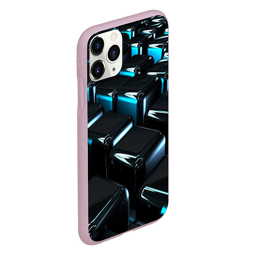 Чехол iPhone 11 Pro матовый ТЕКСТУРА / 3D-Розовый – фото 2