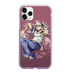 Чехол iPhone 11 Pro матовый JoJo, цвет: 3D-светло-сиреневый