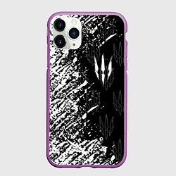 Чехол iPhone 11 Pro матовый The Witcher, цвет: 3D-фиолетовый