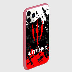 Чехол iPhone 11 Pro матовый The Witcher, цвет: 3D-малиновый — фото 2