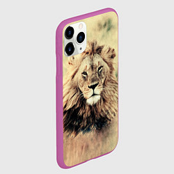 Чехол iPhone 11 Pro матовый Lion King, цвет: 3D-фиолетовый — фото 2