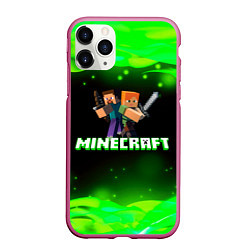 Чехол iPhone 11 Pro матовый Minecraft 1